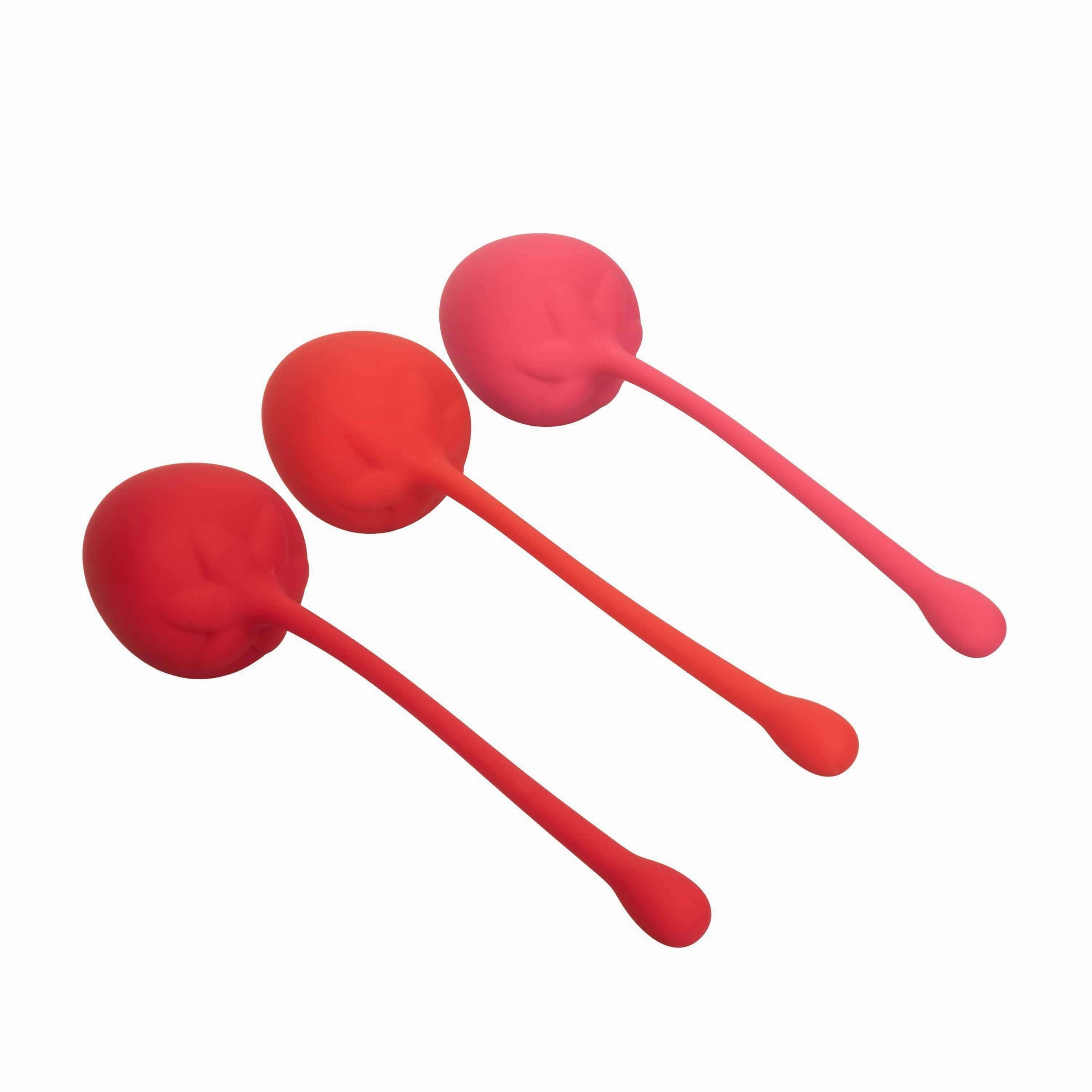 California Exotics - Strawberry Silicone Kegel Balls Training Set (Pink)