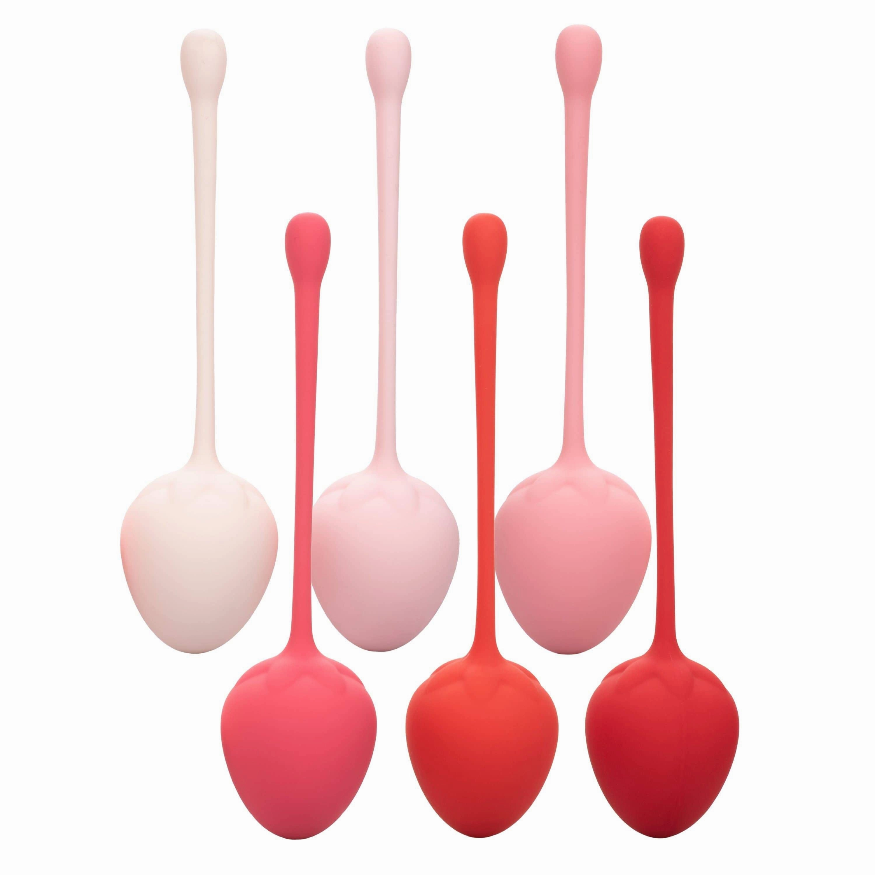 California Exotics - Strawberry Silicone Kegel Balls Training Set (Pink)