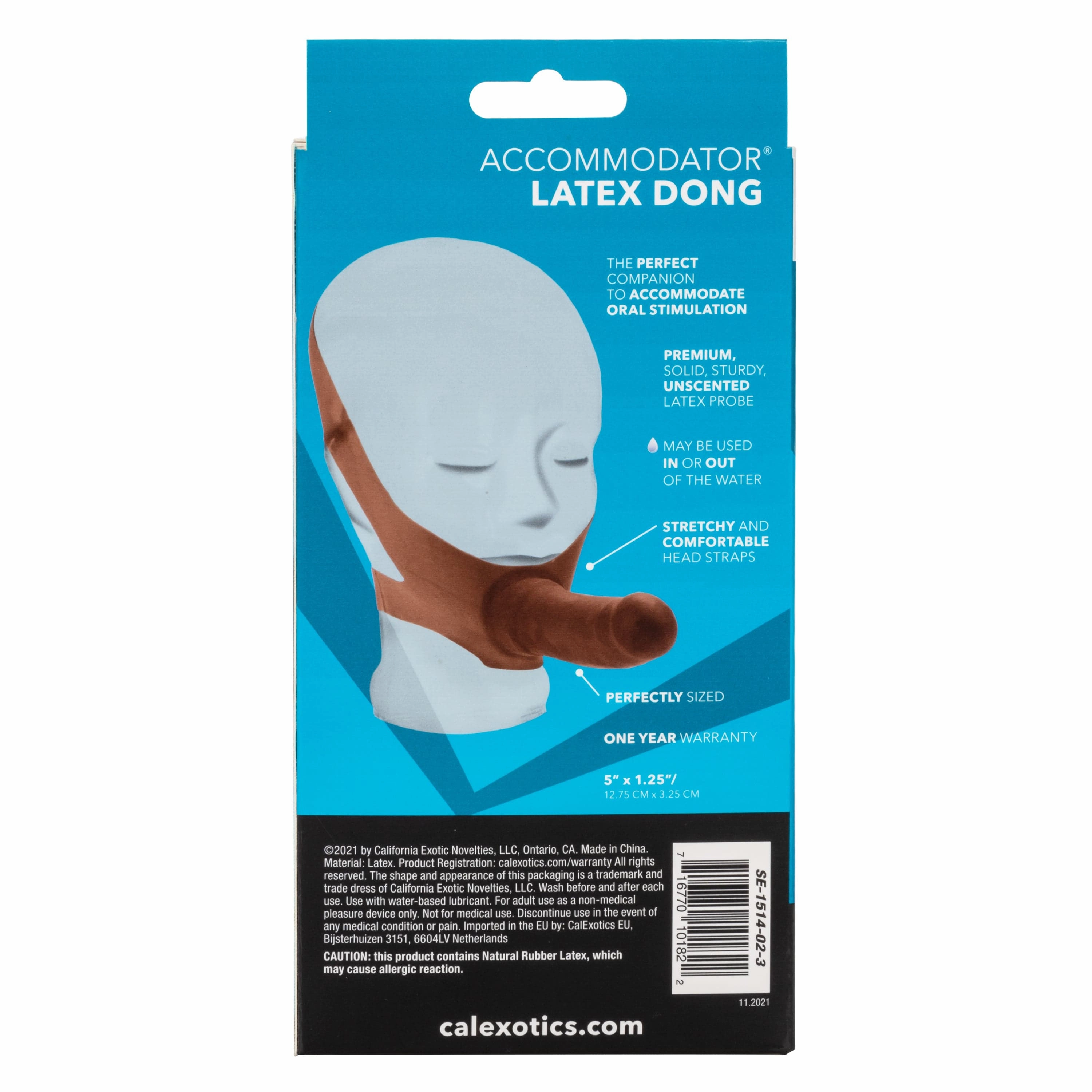 California Exotics - The Original Accommodator Latex Dong Mouth Strap On