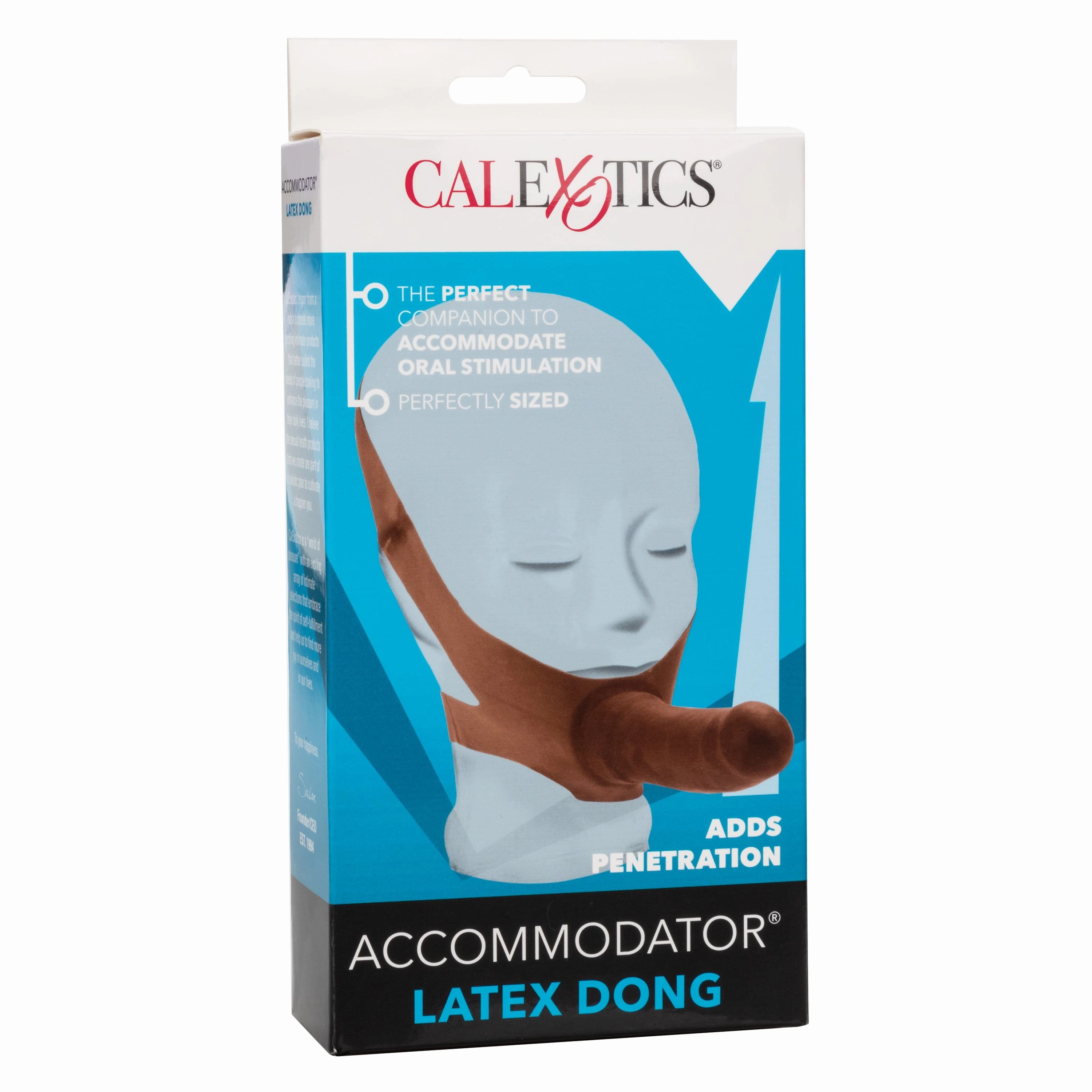 California Exotics - The Original Accommodator Latex Dong Mouth Strap On