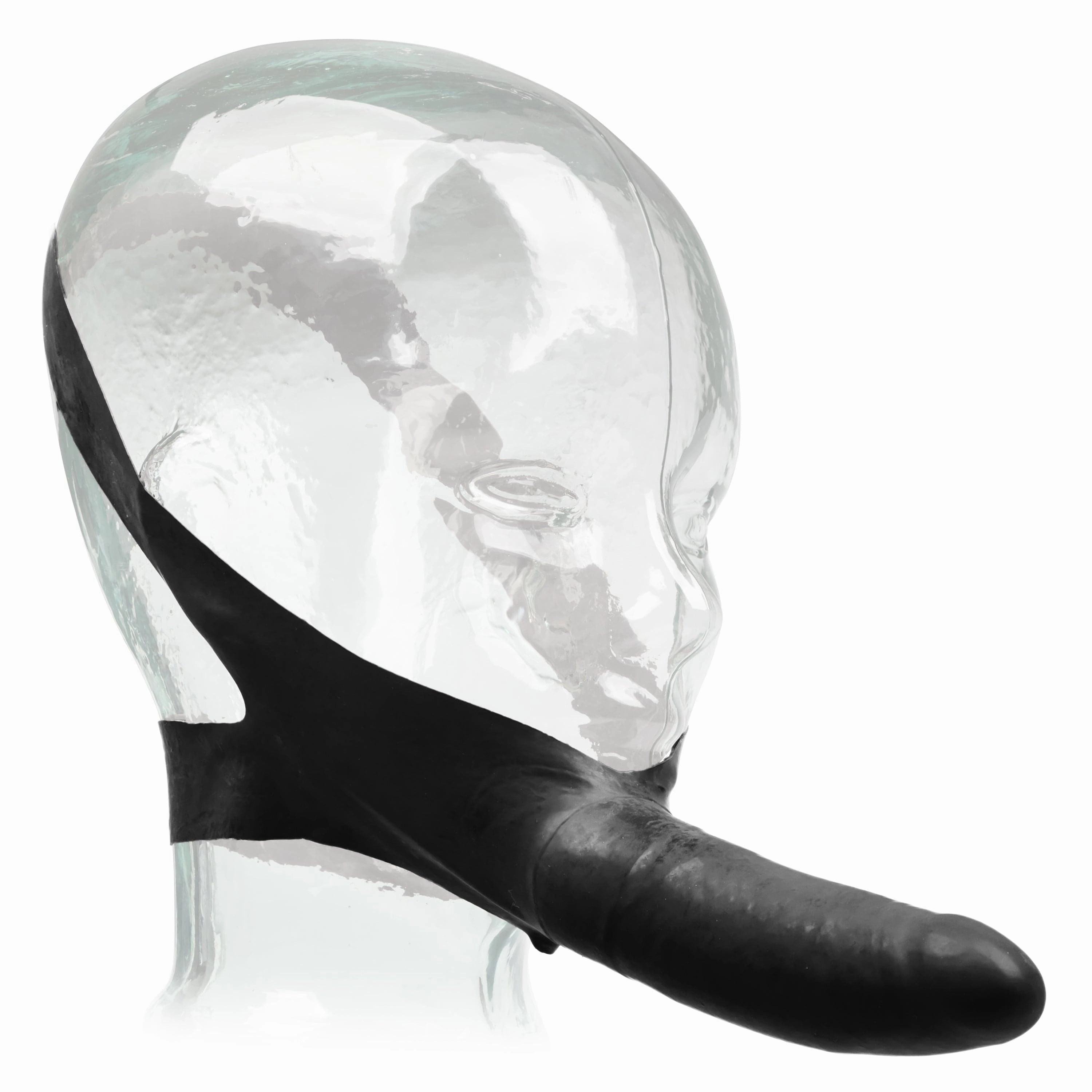 California Exotics - The Original Accommodator Latex Dong Mouth Strap On