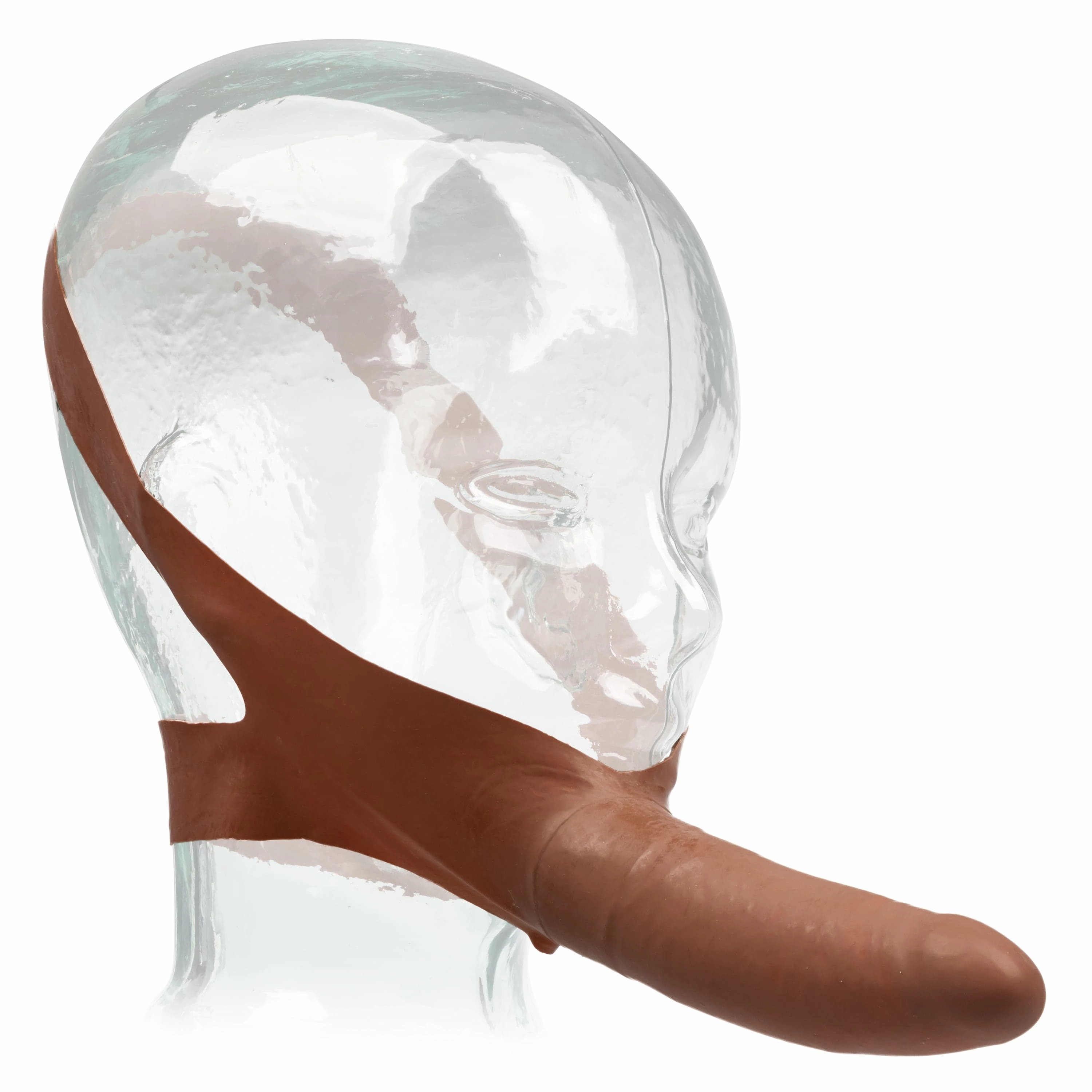California Exotics - The Original Accommodator Latex Dong Mouth Strap On