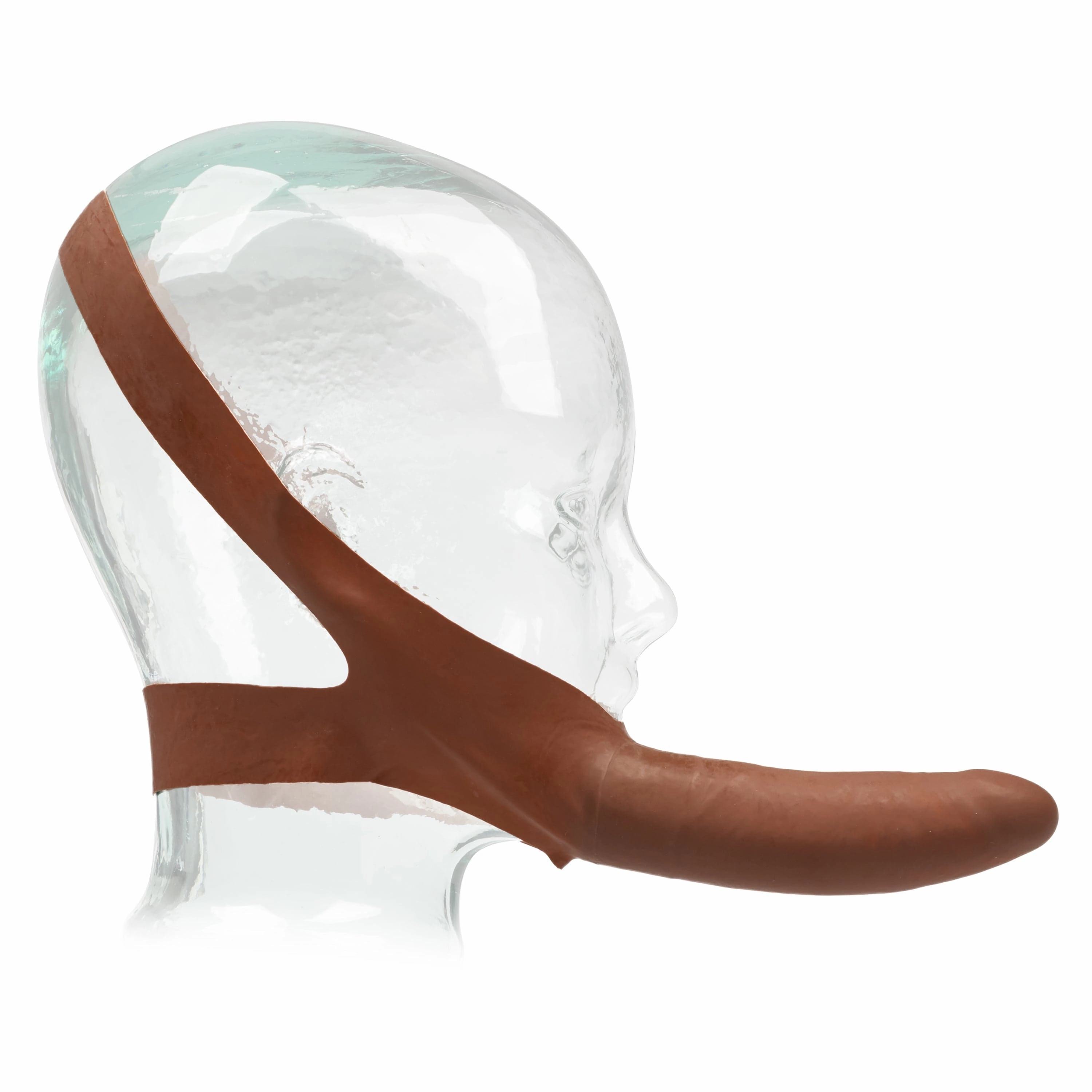 California Exotics - The Original Accommodator Latex Dong Mouth Strap On