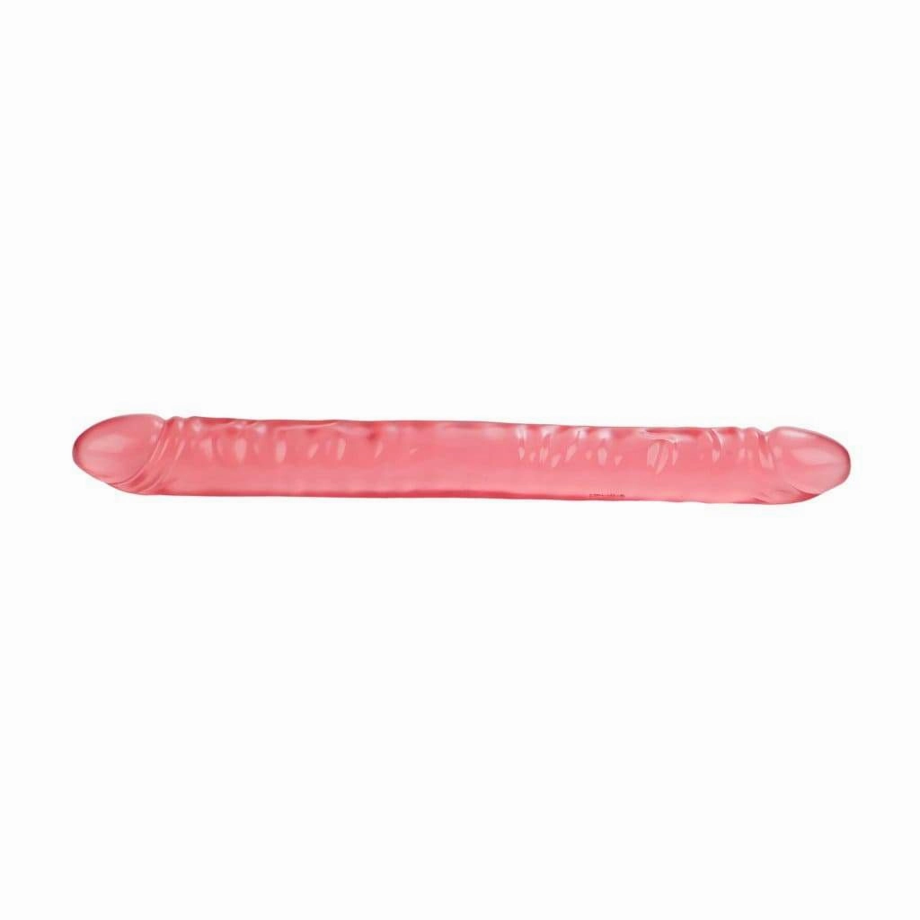 California Exotics - Translucence Veined Double Dong 17" (Pink)