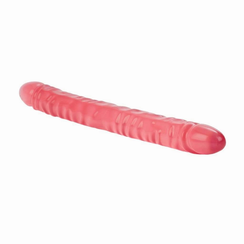 California Exotics - Translucence Veined Double Dong 17" (Pink)