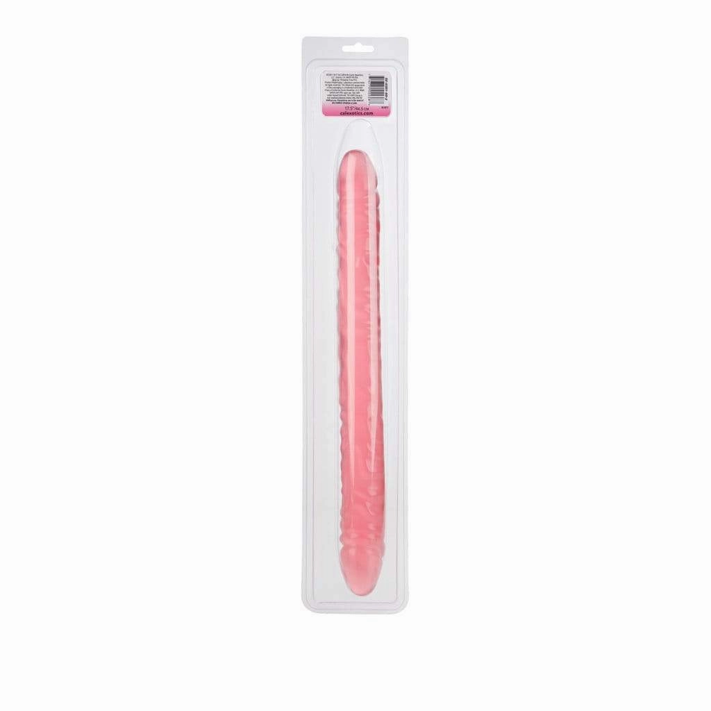 California Exotics - Translucence Veined Double Dong 17" (Pink)