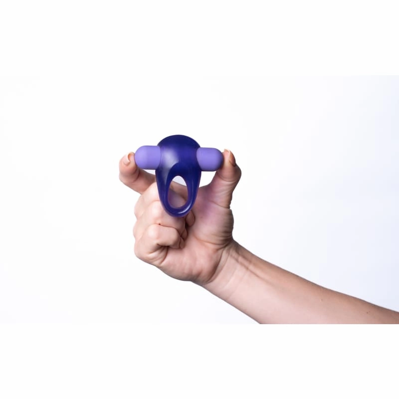 Casey Vibrating Erection Enhancer Ring - Purple