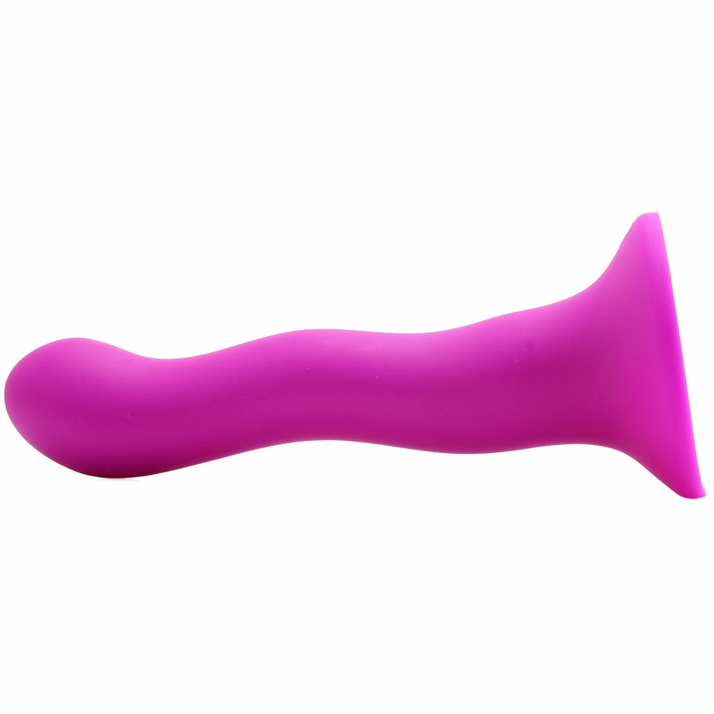 Colours Wave 6 Inch Silicone Dildo in Purple