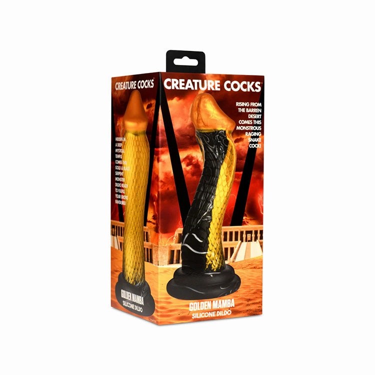 Creature Cocks Golden Mamba Dildo