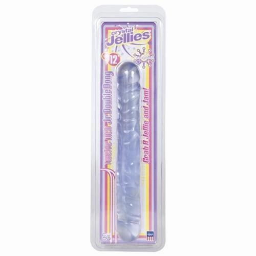 Doc Johnson - Crystal Jellies Jr. Double Dong 12" (Clear)