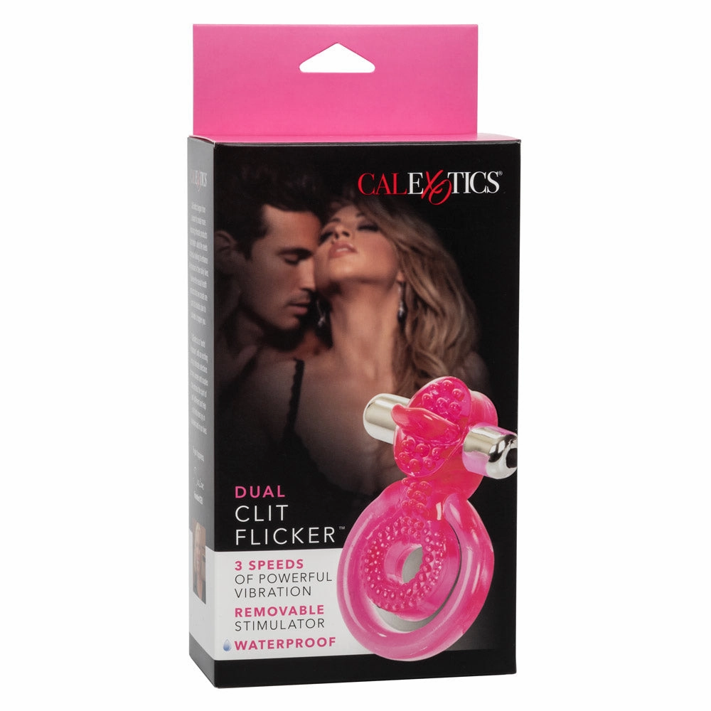 Dual Clit Flicker Vibrating Cock & Ball Ring
