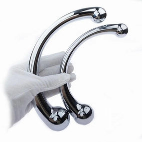 Dual Head Stainless Steel Anal Dildo