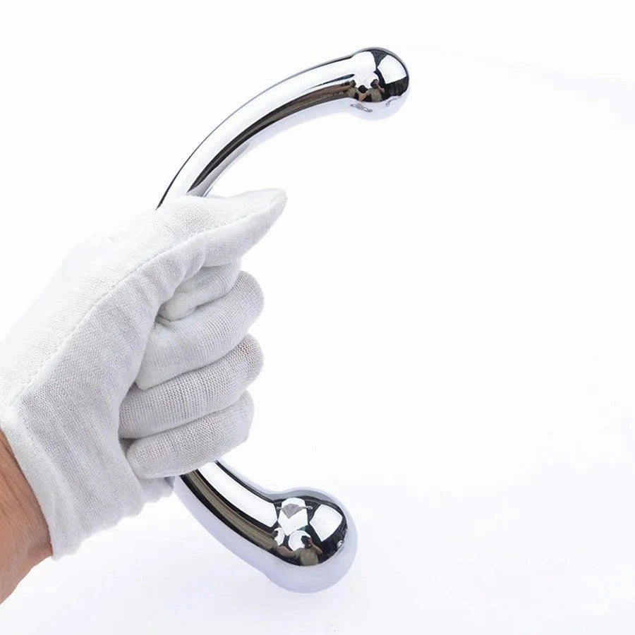 Dual Head Stainless Steel Anal Dildo