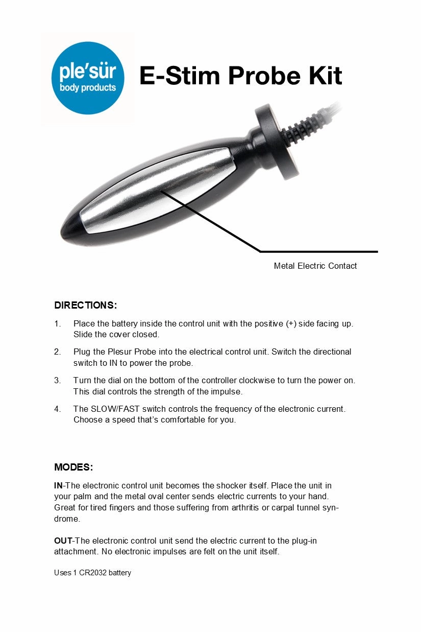 E-stim Probe with Shock Power Kit