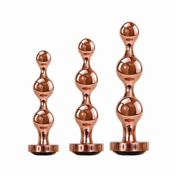 Evolved - Gender X Gold Digger Anal Set (Rose Gold/Black)