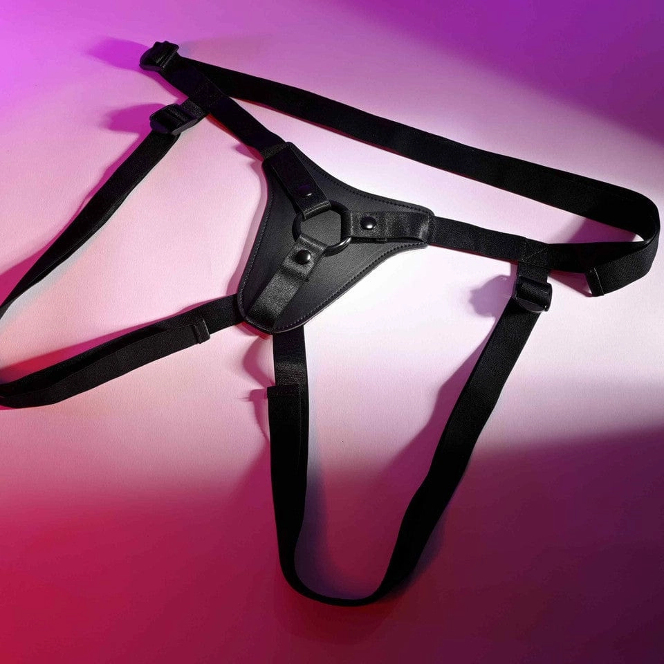 Evolved - Gender X Pleasure Harness Strap On (Black)