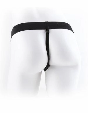 Fetish Fantasy 9'' Vibrating Hollow Strap-On With Balls