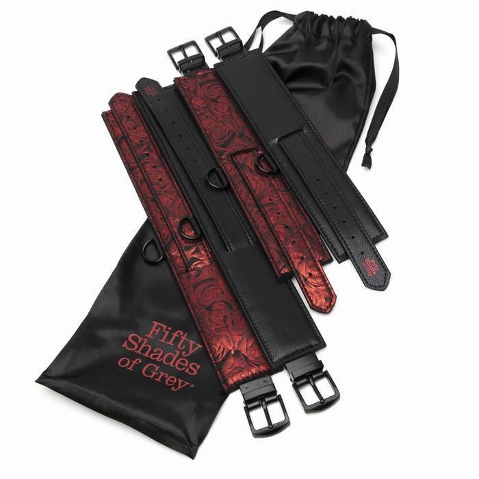 Fifty Shades of Grey - Sweet Anticipation Under Mattress Restraint Set BDSM (Red)