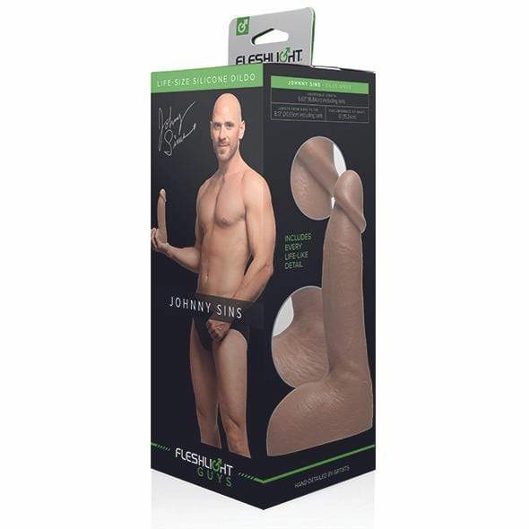 Fleshlight - Fleshjack Boys Johnny Sins Dildo 8" (Beige)
