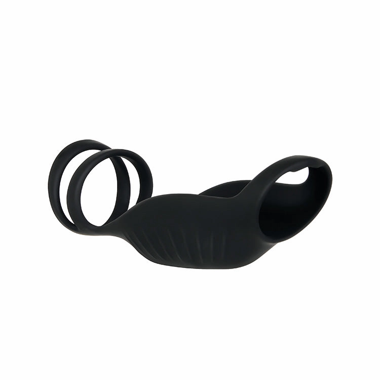 Gender X Rocketeer Triple Ring Vibrating Cock Sheath