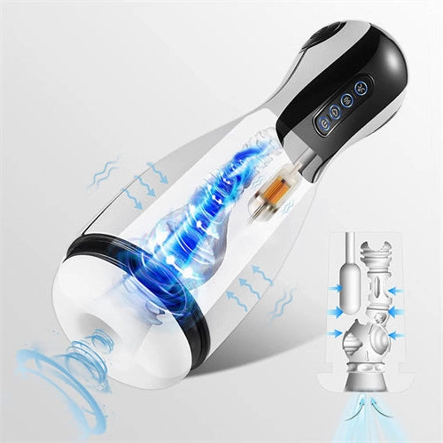 GoodNight - Sucking Male Masturbator with Airbag Massaging,  Suction & Vibration
