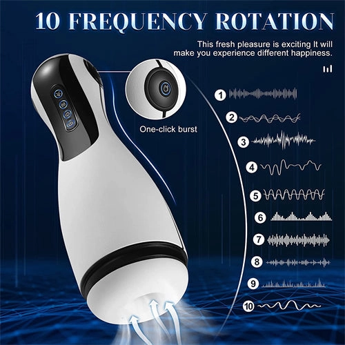 GoodNight - Sucking Male Masturbator with Airbag Massaging,  Suction & Vibration