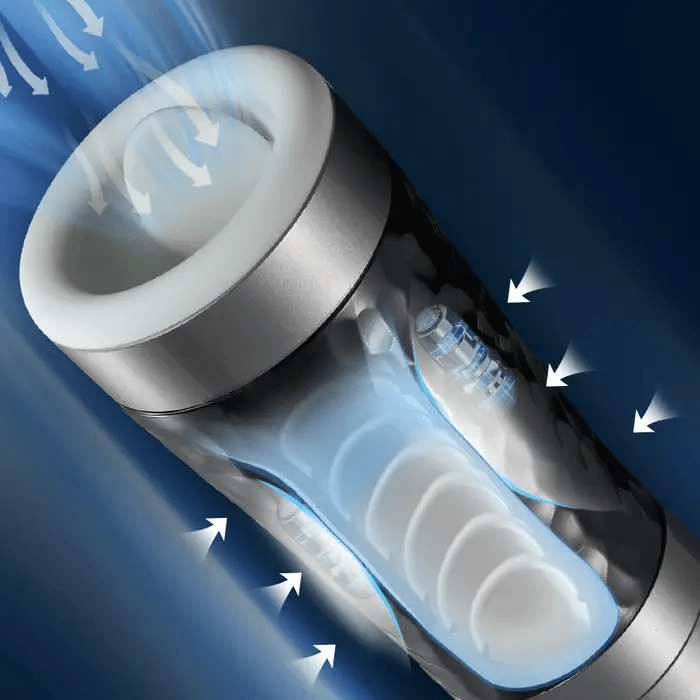 Harley 5 Squeezing Sucking 10 Vibrating Masturbators Male Sex Toys