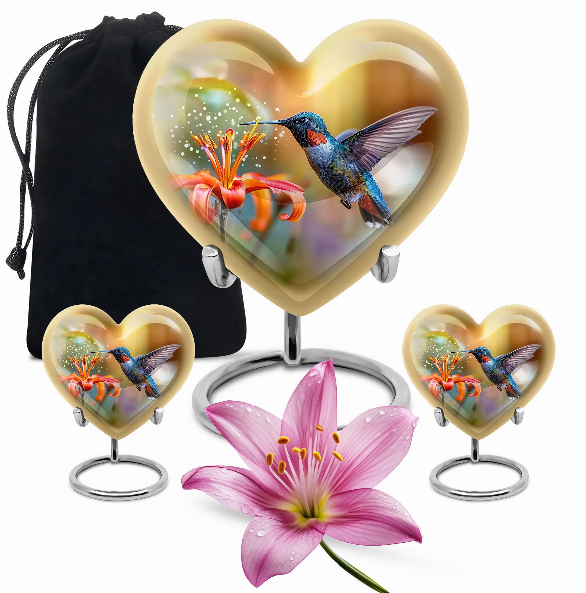 Heartfelt Memories Hummingbird Cremation Urn for Cherished