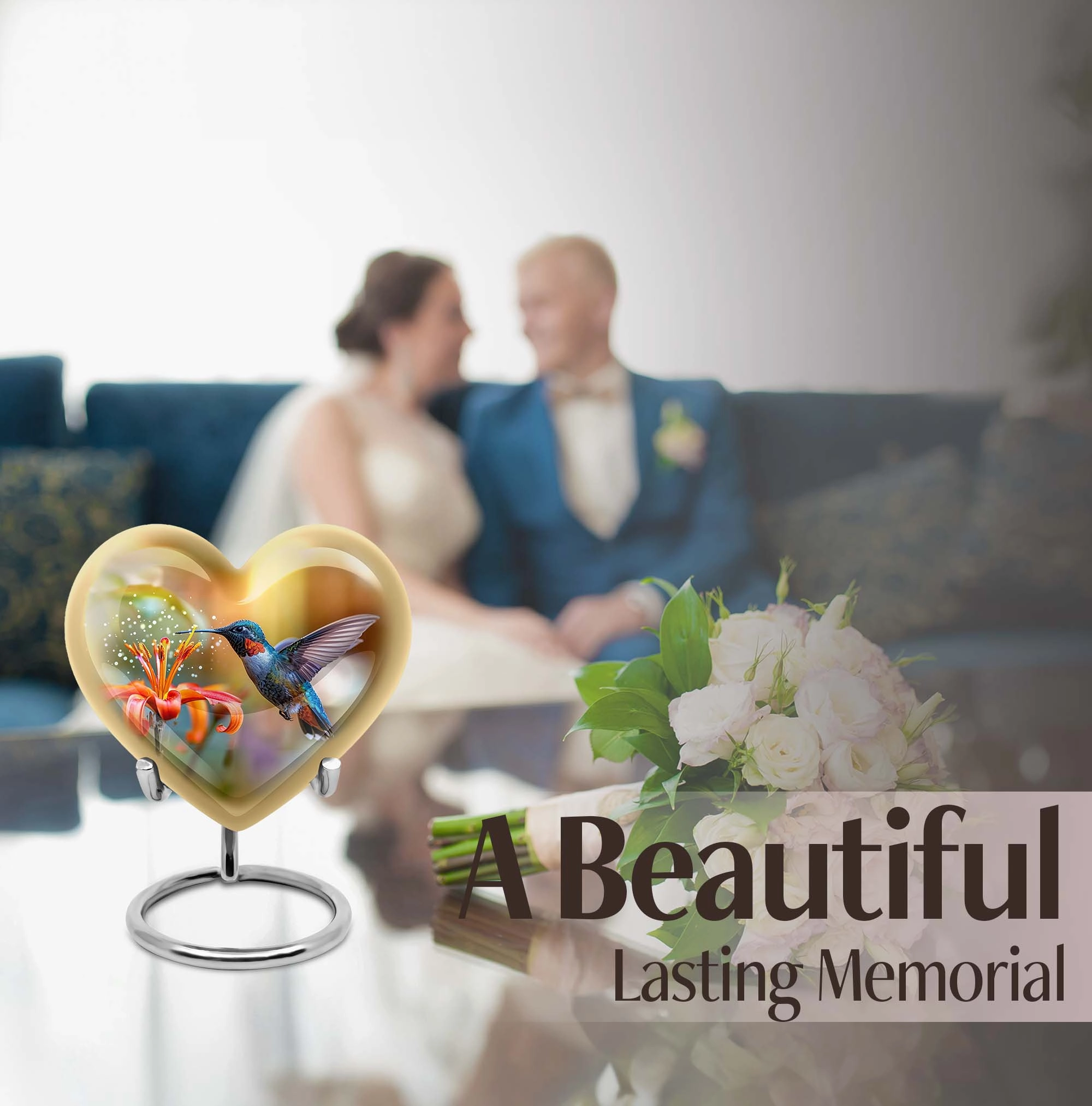 Heartfelt Memories Hummingbird Cremation Urn for Cherished