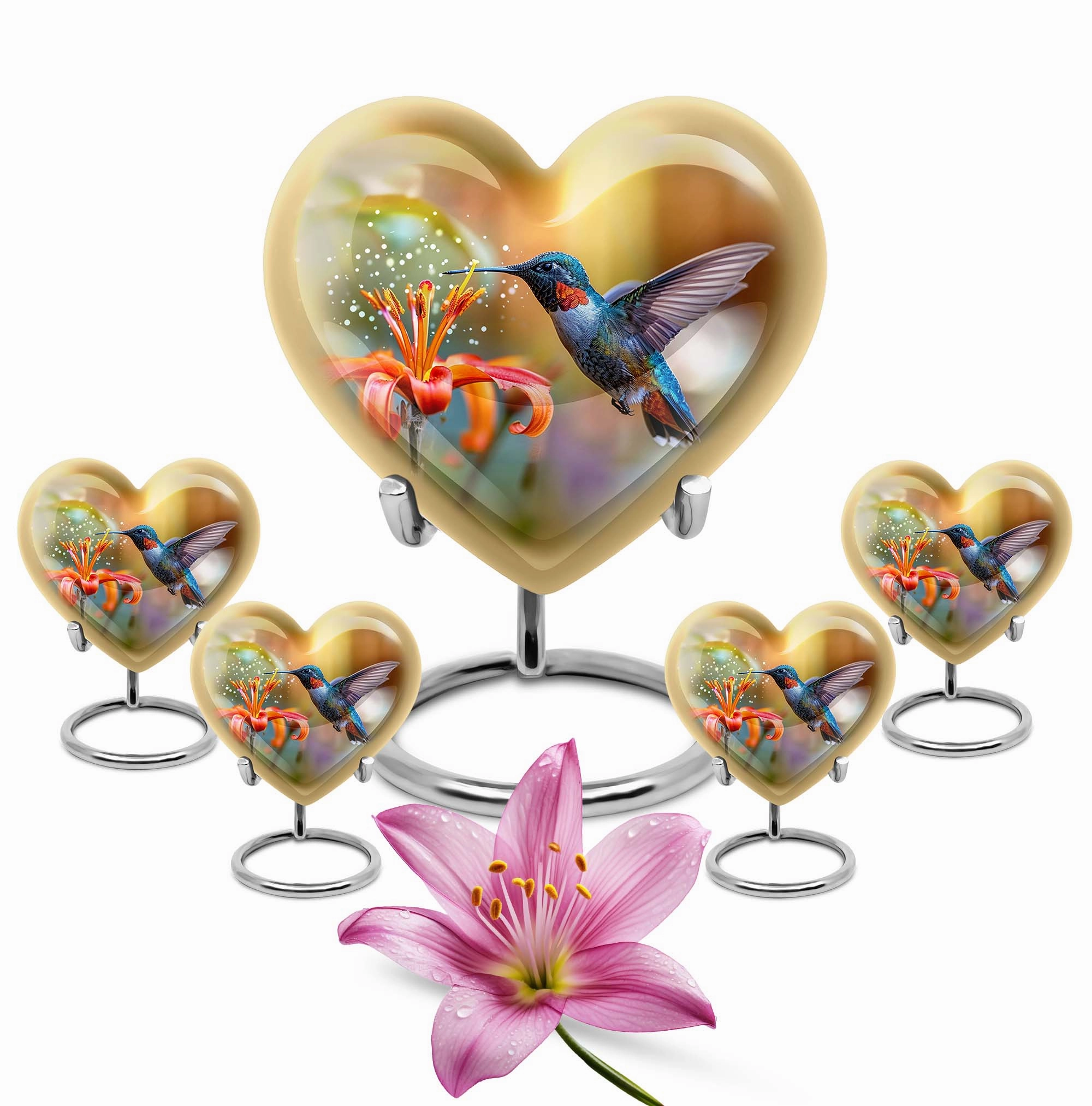 Heartfelt Memories Hummingbird Cremation Urn for Cherished