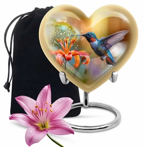 Heartfelt Memories Hummingbird Cremation Urn for Cherished