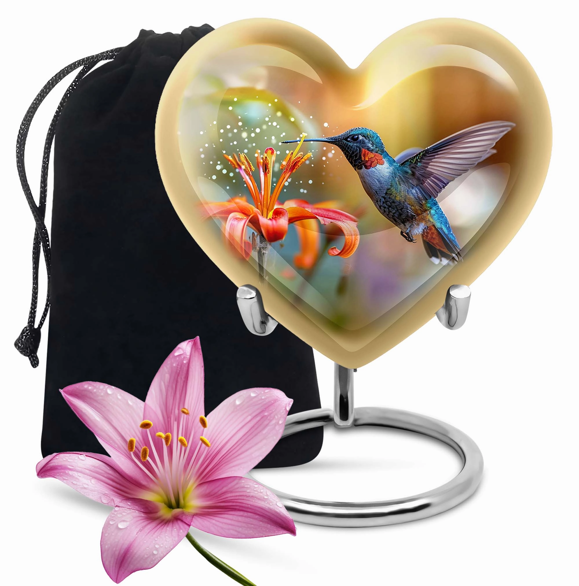 Heartfelt Memories Hummingbird Cremation Urn for Cherished