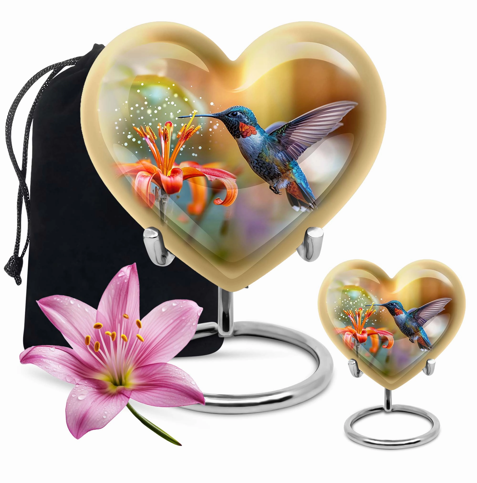 Heartfelt Memories Hummingbird Cremation Urn for Cherished