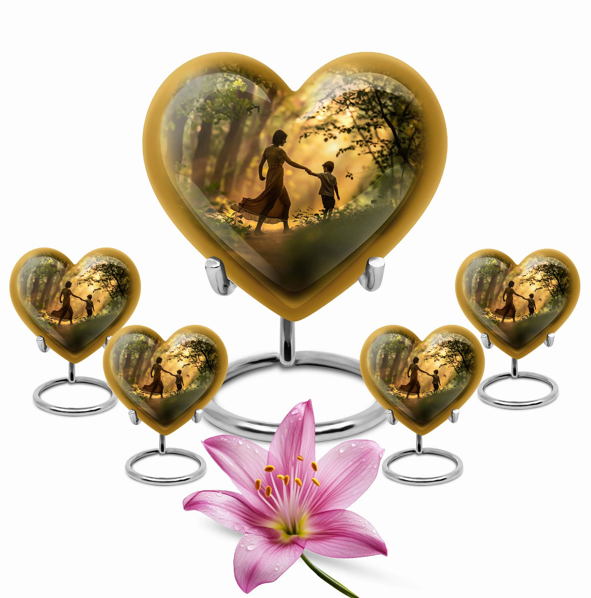Heartfelt Rememberance - Mother Urn Keepsake Cremation Urn