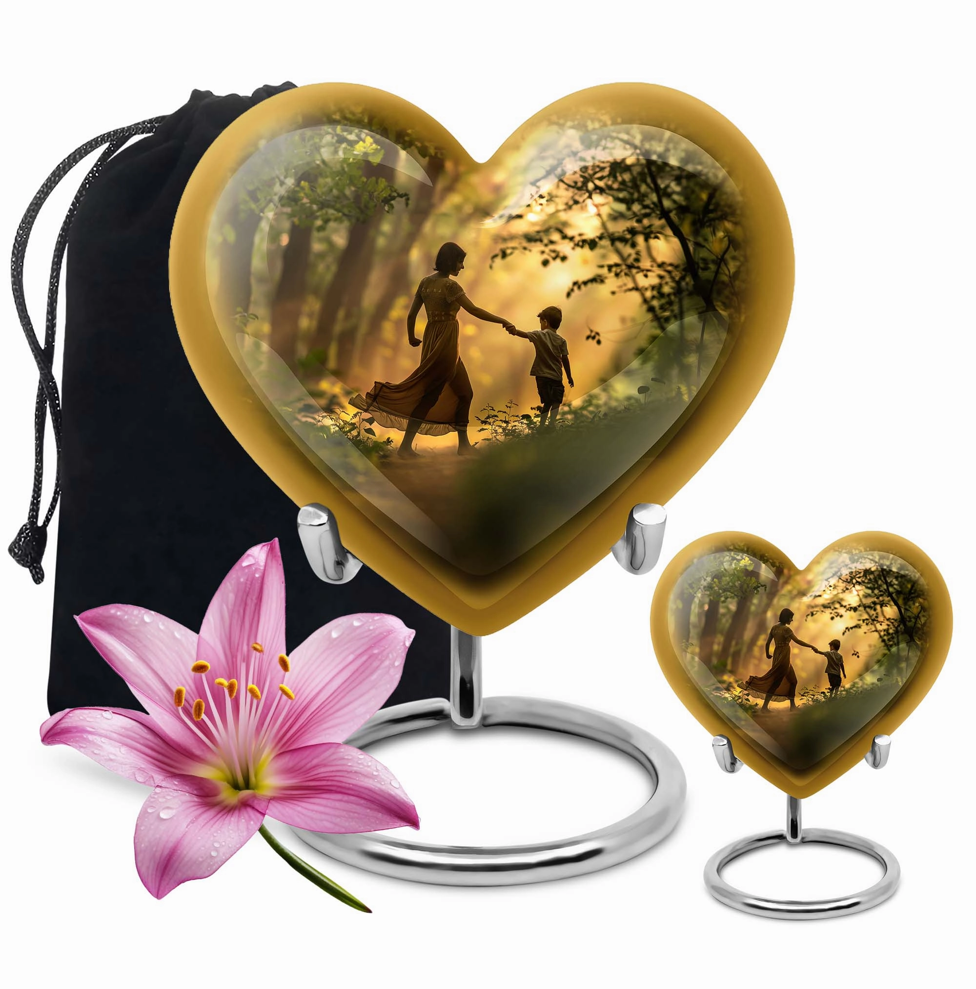 Heartfelt Rememberance - Mother Urn Keepsake Cremation Urn
