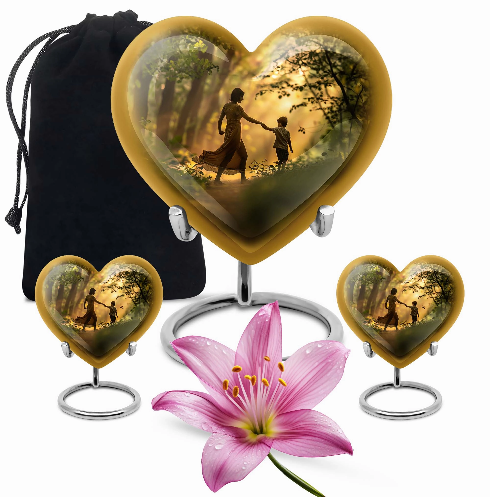 Heartfelt Rememberance - Mother Urn Keepsake Cremation Urn