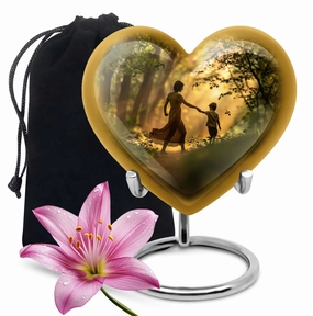 Heartfelt Rememberance - Mother Urn Keepsake Cremation Urn