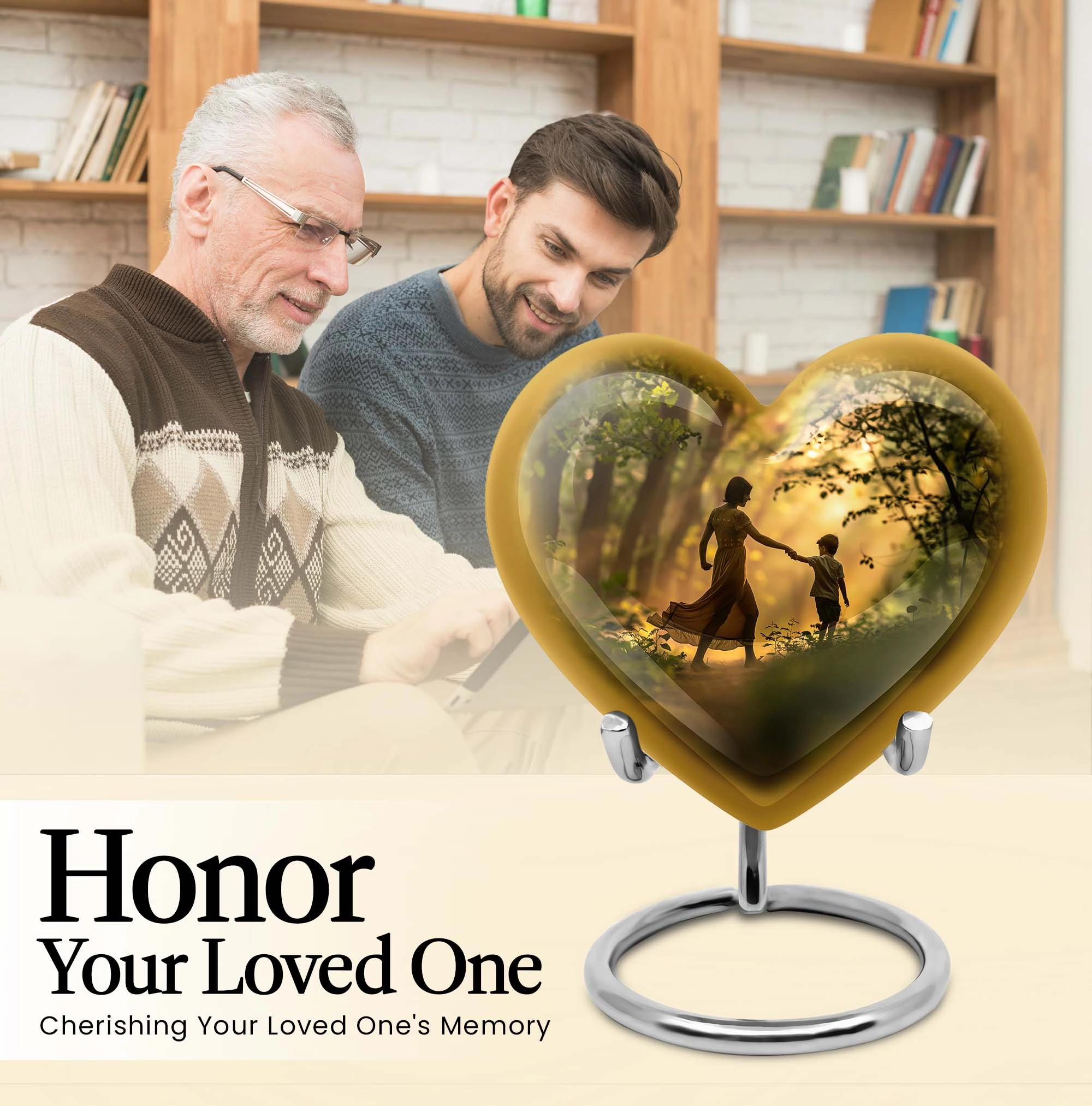 Heartfelt Rememberance - Mother Urn Keepsake Cremation Urn