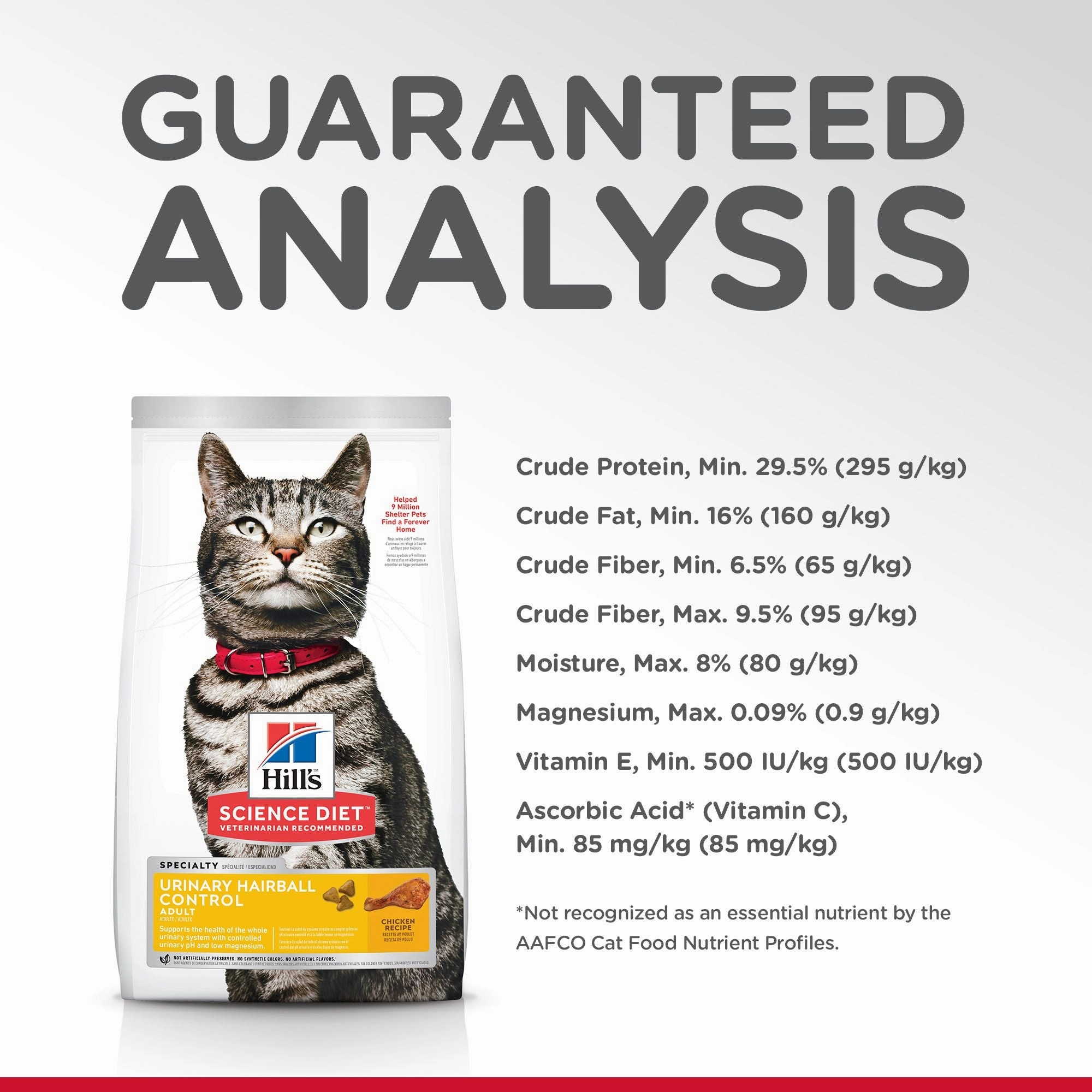 Hill's Science Diet Adult Urinary & Hairball Control Dry Cat Food, Chicken Recipe