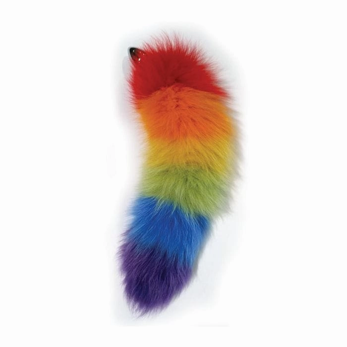 Hott Products - Rainbow Foxy Tail Butt Plug (Rainbow)