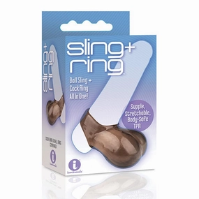 Icon Brands - The 9's Ball Sling and Cock Ring (Black)