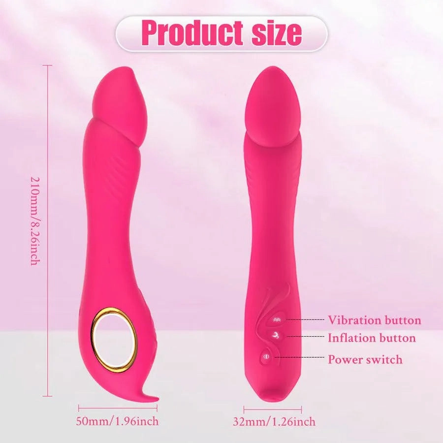 Inflatable G-spot Vibrator Sex Toy