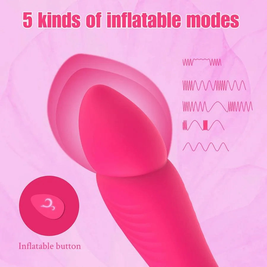 Inflatable G-spot Vibrator Sex Toy