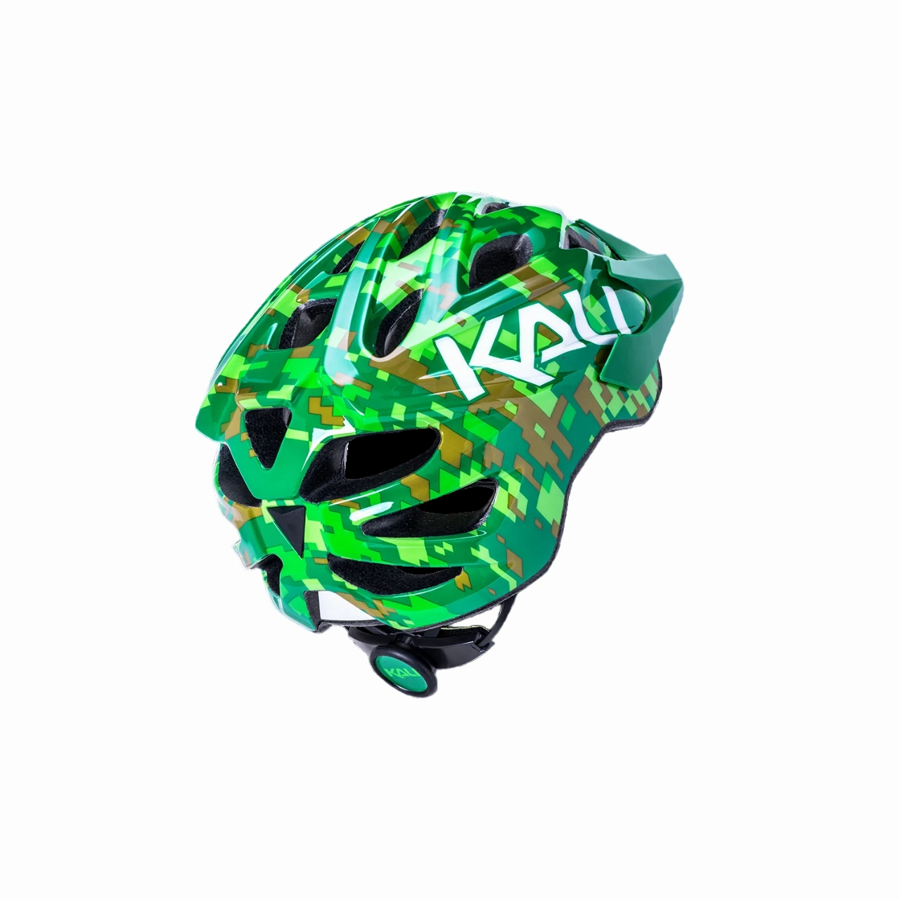 Kali Protectives Chakra MTB Helmet - Youth - Pixel Gloss Green