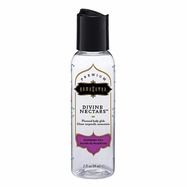 Kama Sutra - Premium Divine Nectars Flavored Water Based Body Glide 2 oz (Raspberry Kiss)