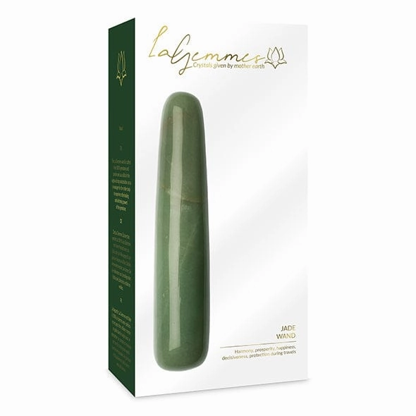La Gemmes - Wand Jade Gemstone Dildo (Green)