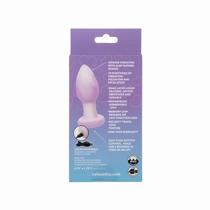 Lavender Haze Ridge Vibrating Butt Plug