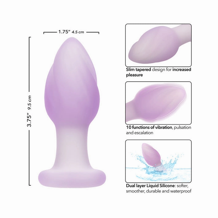 Lavender Haze Ridge Vibrating Butt Plug