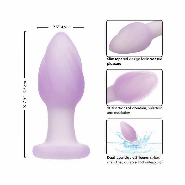 Lavender Haze Ridge Vibrating Butt Plug