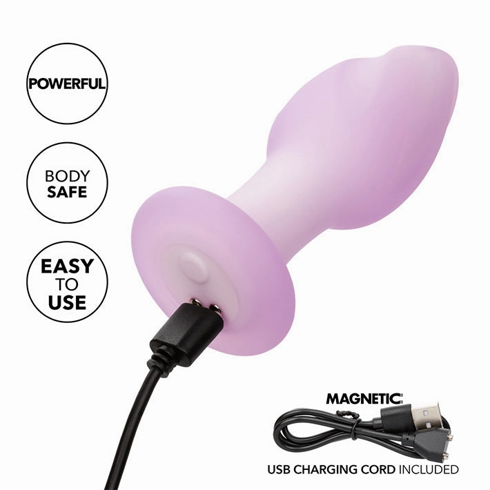 Lavender Haze Ridge Vibrating Butt Plug